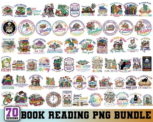 Book Reading Png,books Quotes Png,floral Book Png,book Lover Png,colorful Bookish,all Booked for Valentines Png,cricut & Silhouette - Etsy