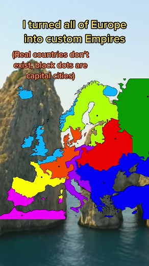 I think it turned out pretty cool #europe #empires #custom #war #borders #countries #geography #map #mapper #mapping #fyp