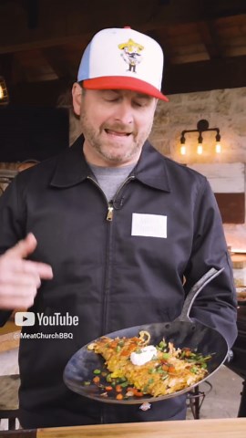 How to cook a hash brown omelette on a griddle