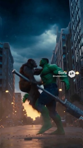 The Hulk vs Gorilla Hybrid… The Destruction of a City
