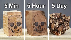 I carved 3 skulls: time vs. talent ⏳