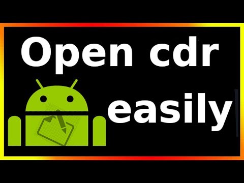 how to open cdr file in android phone