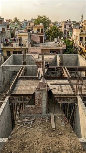 Empty to Compact Urban 30x40 ft House #SilentCivil #CivilEngineering #ArchitectureShorts #Shorts