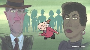 "What has happened to the human voice?" A conversation with the late, great oral historian Studs Terkel, whose work has been an inspiration and a guiding light for StoryCorps, on what would have been his 106th birthday. | StoryCorps