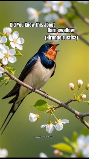 A Barn swallow #worldwithmaria #birdsong #naturesounds #birdsounds #relaxingsounds #birdwatching