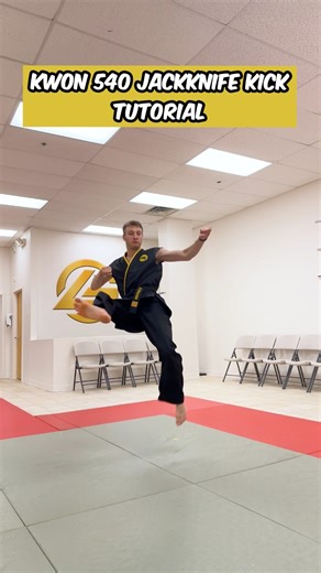 Kwon 540 Jackknife Kick Tutorial #taekwondo #tkd #karate #martialarts #cobrakai #cobrakaiseries #kwon #540kick | Liam Gutmacher TKD