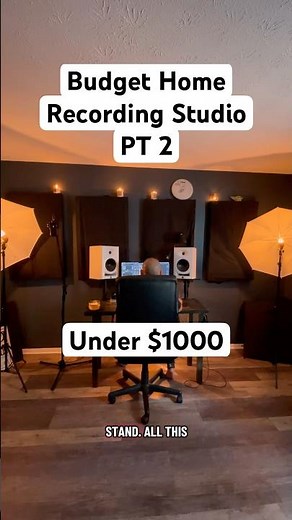Home Recording Studio Setup For Under $1000 #Short