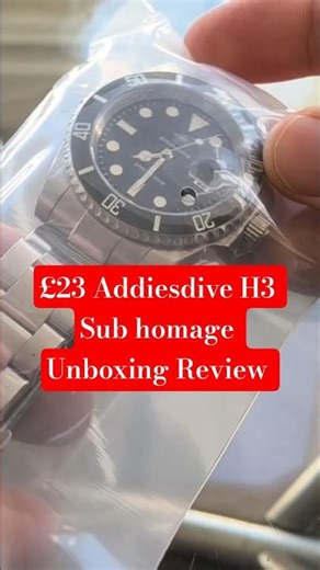 Addiesdive H3 Sub homage Unboxing Review #shorts