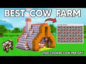EFFORTLESS AUTOMATIC Cow Farm Minecraft Java 1.21 - 26.1