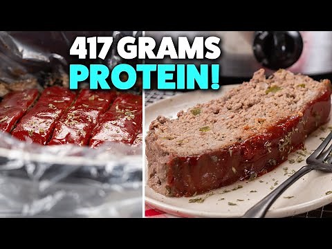 Easy Slow Cooker Meatloaf | High Protein Meal Prep