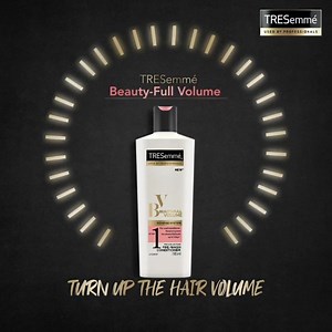 Raise the volume of your hair like a pro with TRESemmé Beauty-Full Volume Conditioner & Shampoo. It's the perfect combination to lock in hair volume that lasts upto 3 days. Tried it yet? 😍 #Tresemme #TresemmeIndia #Haircare #Hairstyling #Conditioners #Shampoo | TRESemmé