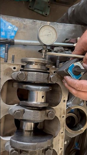How to check Crankshaft End play ?#shorts #best #car #tech #engine #tricks #foryou #youtube #video