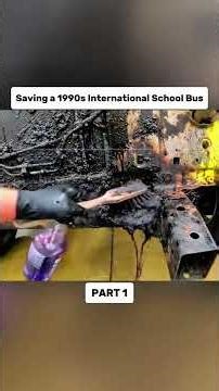 I Saved an Abandoned 1990s International School Bus… Full Restoration! 😱🚌