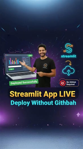 Naresh | Python and streamlit app live 🤯😱deploy without GitHub installation 😱😱 No GitHub required installation #coding #pythoncode #python #streamlit | Instagram