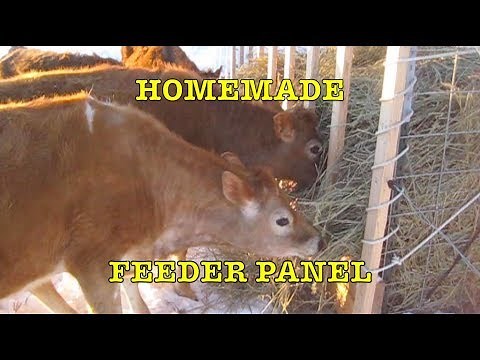Homemade Feeder Panel for Cows