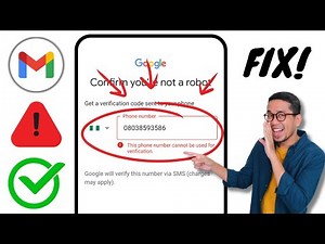 Fix This Phone Number Cannot be Used for Verification (2024) | Gmail Number Verification Problem