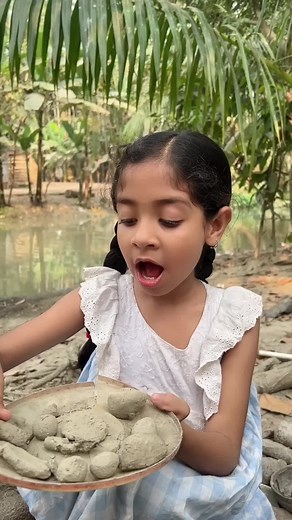 Outdoor Clay Molding Activity for Children