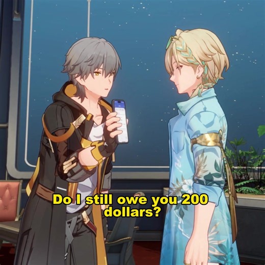 When you’re about to pay your bro back #honkaistarrail # #aventurine #Caelus #hsr #funny