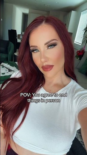 When you agree to end things in person | Ruby Red