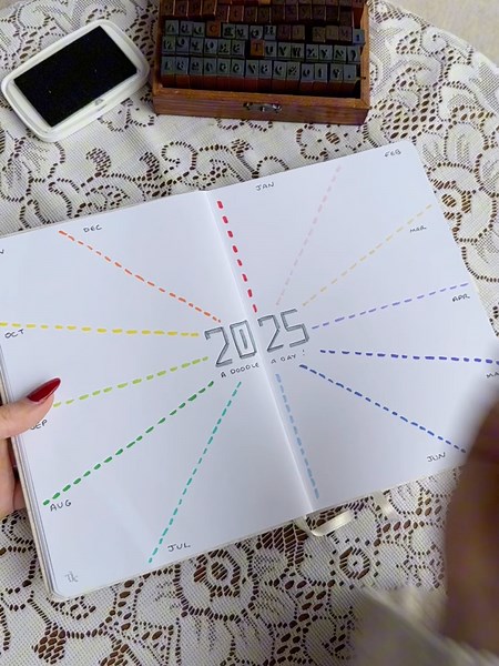 Add a doodle a day to one of the blank spreads in our pre made journal 💡 #bulletjournaling #journalinspiration #doodleaday #fyp #thejournalclub #journaling #journal #bulletjournal #bujo