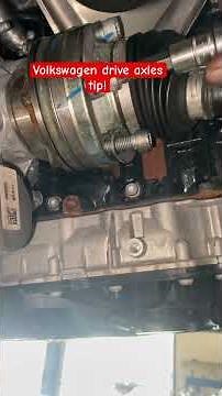 Volkswagen drive axles installation Tip.