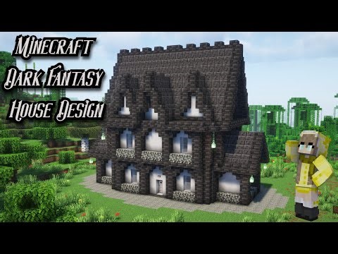 Minecraft | How To Build Dark Fantasy House Design [ Tutorial ]