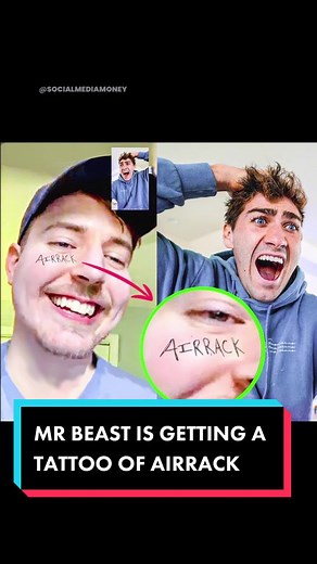 Mr. Beast Getting Tattoo of Eric Decker | Crazy Tattoo Stories Revealed