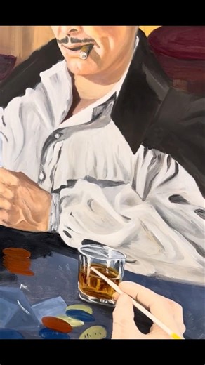 Clark Gable oil on canvas #arty #oilartist #oiloncanvas #oilpainting #arte #art #artist #artsy