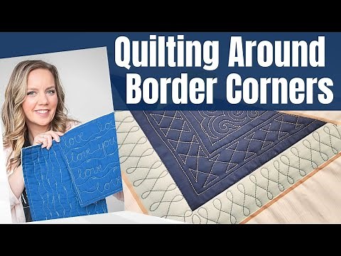 Machine Quilting Border Corners - Free-motion Challenge Quilting Along with Angela Walters