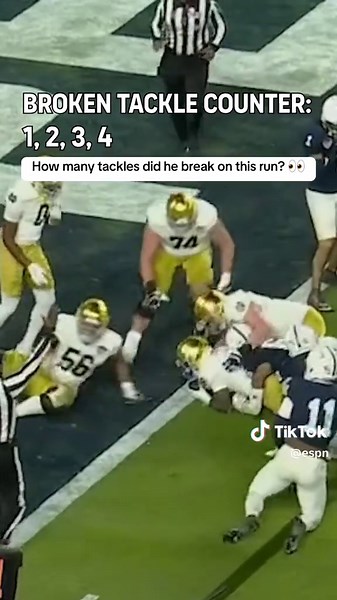 Epic Tackles Broken in Notre Dame vs Penn State