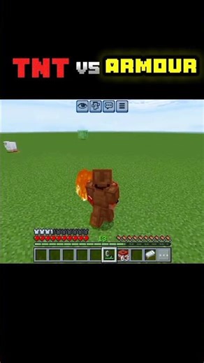 “Minecraft TNT vs Armors,” |#minecraft #shorts #viral #trending