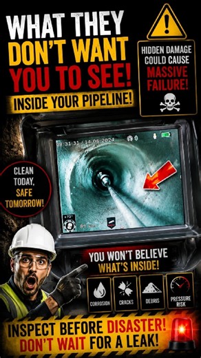 🎥 4-Inch FRP Pipe Internal Inspection Using Borescope Camera#shorts