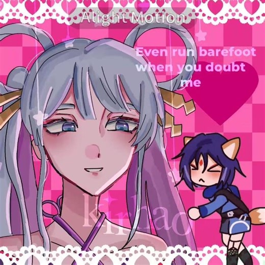 iroyachi🦊🐙 #anime #cosmc #cosmicprincesskaguya #iroha #yachiyo #alightmotion #art #animation #yuri