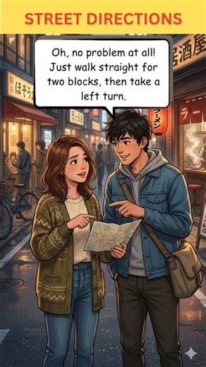 How to Ask for Directions in English | Short Conversation #learnenglish #englishforbeginners