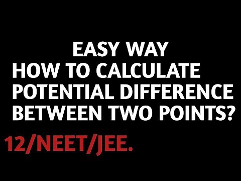 Easy way how to calculate potential difference between two points in a given Electric circuit
