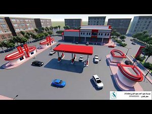 مشروع تصميم محطة وقود في المدينة المنورة