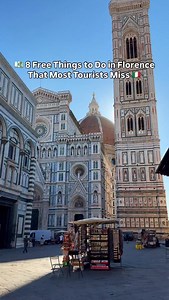 💶 8 Free Things to Do in Florence That Most Tourists Miss Florence isn’t just museums & tickets — if you know where to go, there are amazing FREE experiences waiting for you 🤫🇮🇹 1. Free Sunset at Piazzale Michelangelo Best view of the city — and completely free. Go 1 hour before sunset for golden light. 2. Visit San Miniato al Monte Church Just above Piazzale Michelangelo — peaceful, ancient & almost no tourists inside. 3. Explore the Oltrarno Neighbourhood Walk the little artisan streets be