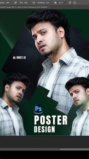 Epic Poster Design in Photoshop 2026 🔥 | Quick Tutorial #shortvideo