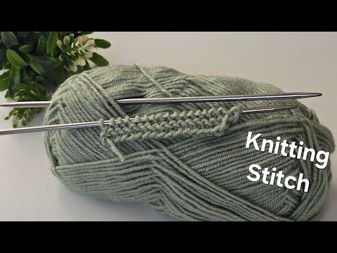 You will love working this VERY EASY AND EXCEPTIONAL KNITTING PATTERN for beginners!✨