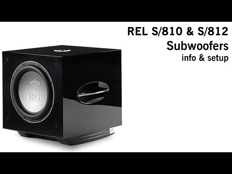 REL Acoustics' Series S/510 and S/812 Subwoofers