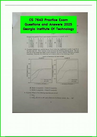 CS 7643 Practice Exam Questions and Answers 2025 Georgia Institute Of Technology video
