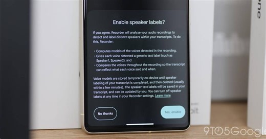 Google explains how Recorder Speaker Labels work, plans to use Tensor TPU to save power
