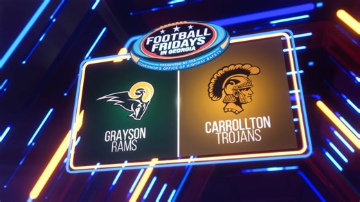 Tonight on Football Fridays in Georgia 🚨GHSA Football Playoffs - Quarterfinals 🏈: Grayson High School Touchdown Club vs. Trojan Athletics 🕢 7:30 P.M. E.T. 📍Grisham Stadium 📺 Georgia Public Broadcasting Watch online ⤵️ Web: https://ow.ly/bB0950XxNoQ Facebook: https://ow.ly/hk6950XxNoO YouTube: https://ow.ly/rYCq50XxNoP Twitch: https://bit.ly/2Z9kH5n 📱: GPB Sports App | GPB Sports