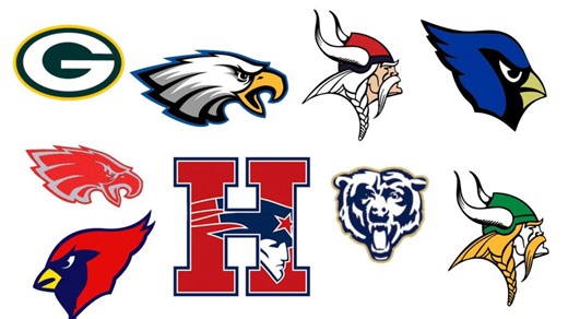 What NFL logo has Indiana high schools copied the most?