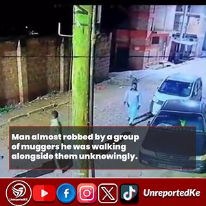 4.3K views · 39 reactions | Nairobi Man al,ost mugged by a group of muggers he was walking alongside them unknowingly. | UnreportedKe | Facebook