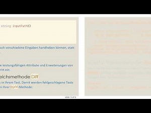 Implementierung von Unit Tests zum Vergleichen von Textdateien in NUnit