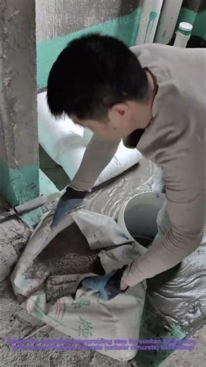 Foam Concrete Backfill for Sunken Bathroom