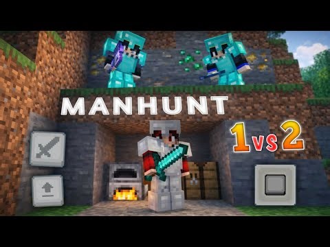 1 vs 2 Manhunt on Mobile… They Almost CAUGHT Me 💀