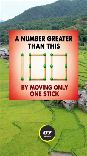 Only geniuses can solve this puzzle! Can you make a number greater than 100 ?