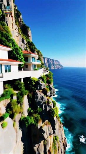 Epic Ocean Cliff Houses | Unreal Futuristic Coastal Architecture | Cinematic 4K